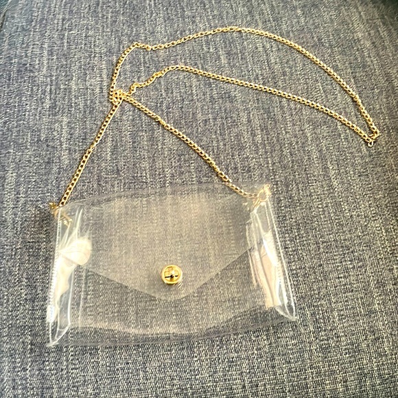 Amazon Handbags - Clear crossbody  worn once,has 2 tiny white smears,see pic.